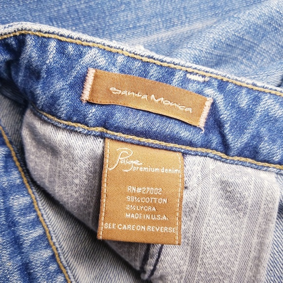 SOLD Paige Santa Monica Jeans in Med.wash - Picture 6 of 8